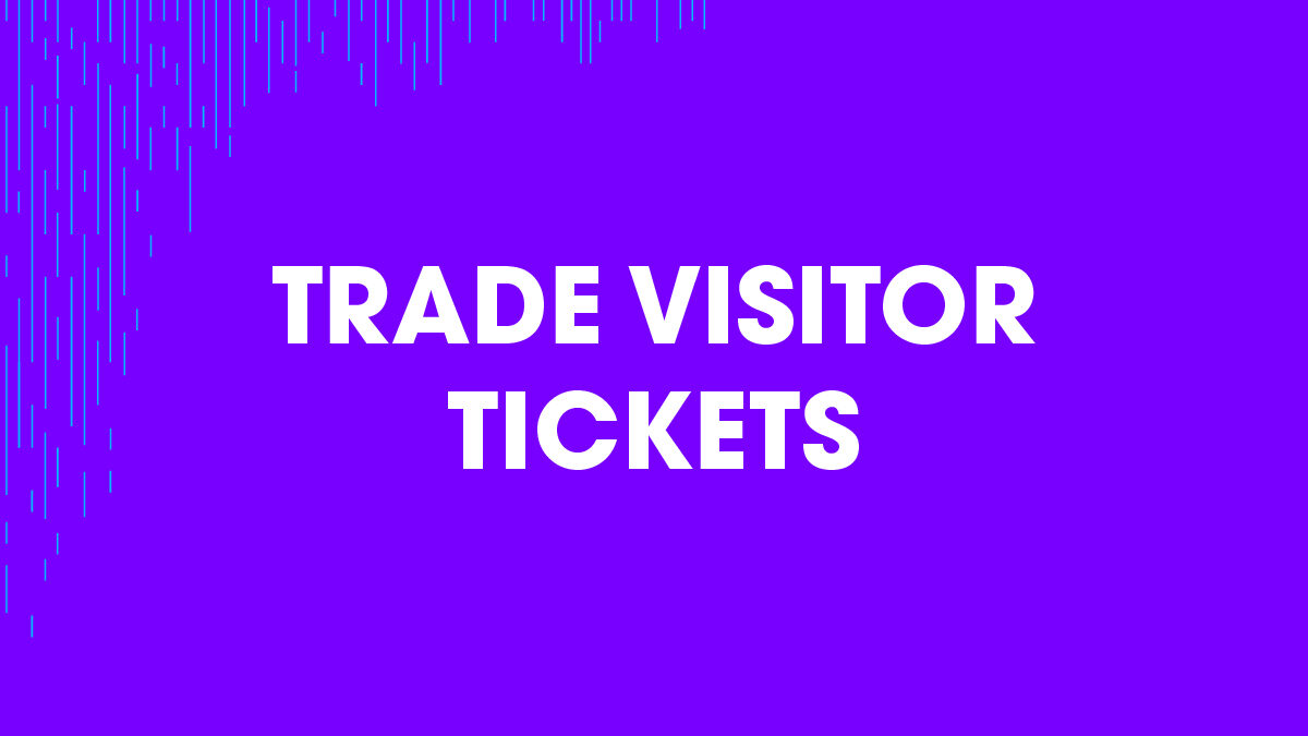 Purchase trade visitor tickets